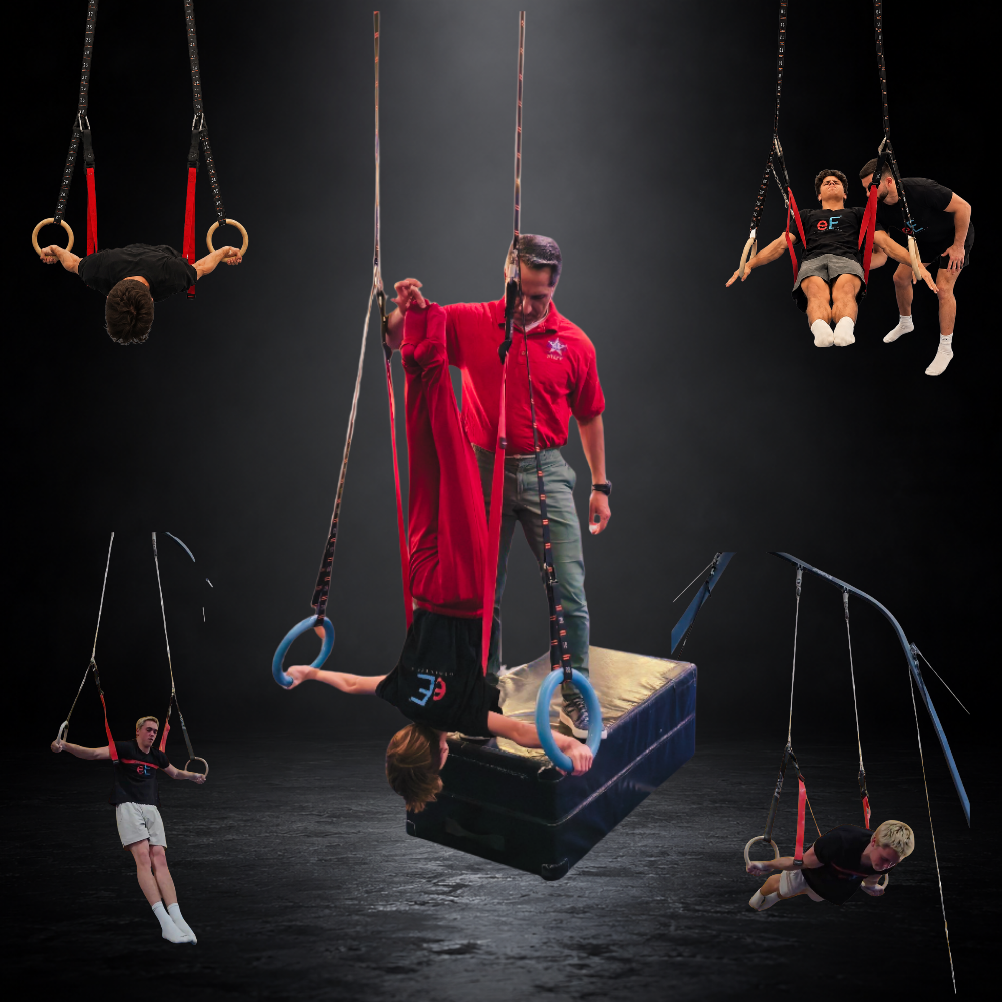 eE Dual Kit | Adjustable Gymnastics Rings + The Ultimate Elastic Band